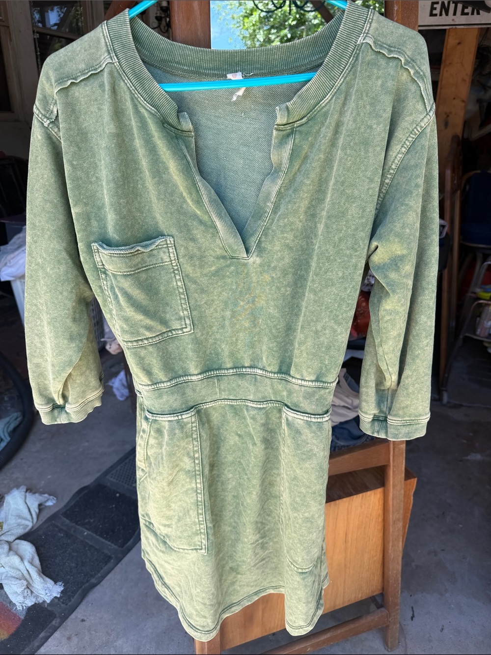 Anthropologie daily practice sweatshirt dress